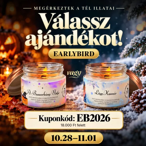 'A Boszorkány Üstje - Vintage illatgyertya - KUPONNAL