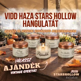   'Irány Stars Hollow' kollekció + 1db Ajándék Vintage gyertya