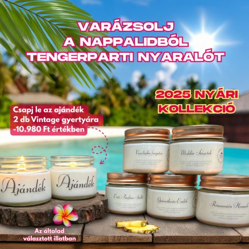 2025 Nyári Kollekció + 2db Ajándék Vintage gyertya