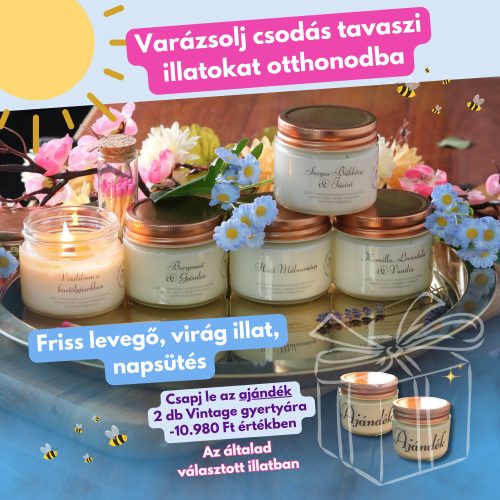 2025 Tavaszi Kollekció + 2db Ajándék Vintage gyertya