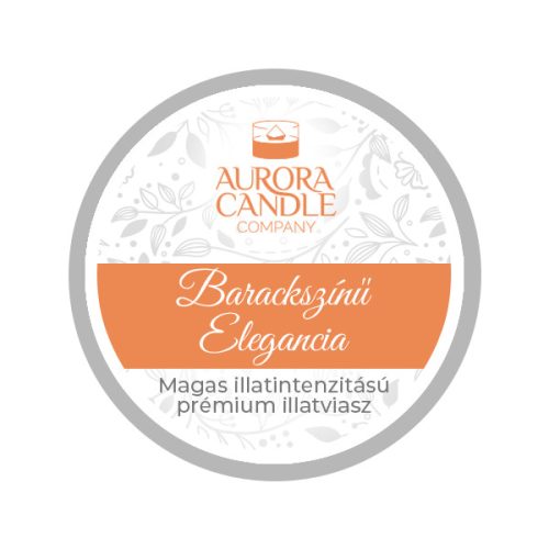 Barackszínű Elegancia - Mini illatviasz