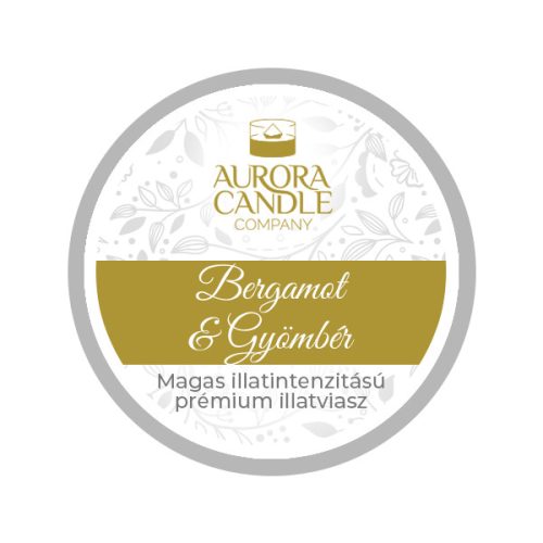 Bergamot & Gyömbér - Mini illatviasz
