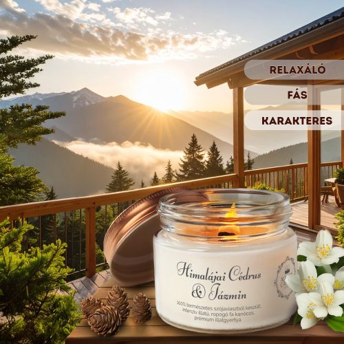 Himalájai Cédrus & Jázmin - Vintage illatgyertya
