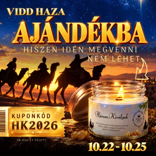 'Három Királyok - Vintage illatgyertya - KUPONNAL