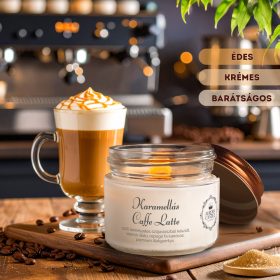 Karamellás Caffe Latte - Vintage illatgyertya