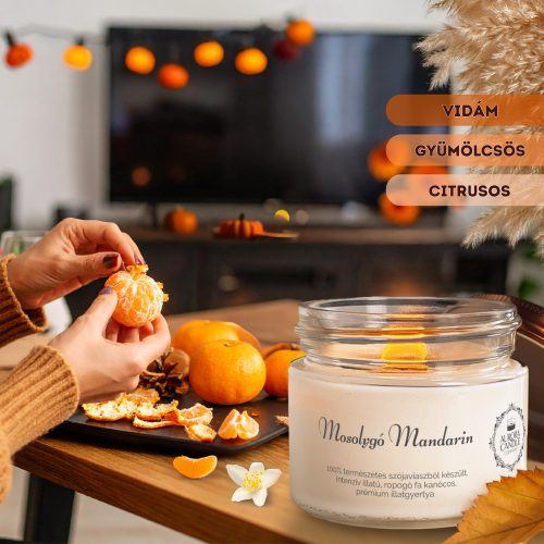 Mosolygó Mandarin - Vintage illatgyertya