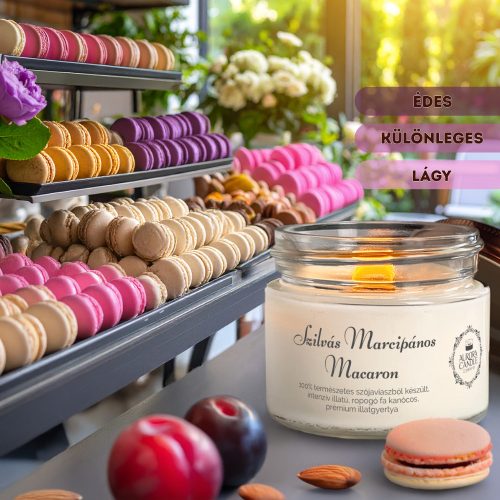 Szilvás Marcipános Macaron - Vintage illatgyertya