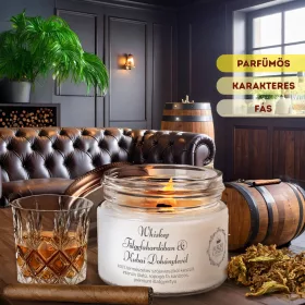   Whiskey Tölgyfahordóban & Kubai Dohánylevél - Vintage illatgyertya